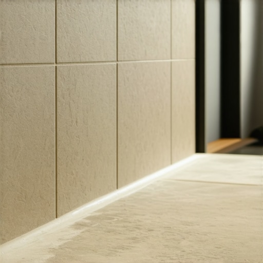 High-Quality Bathroom Tile & Baseboard Installation Professional bathroom tile and baseboard installation demonstrating waterproofing techniques