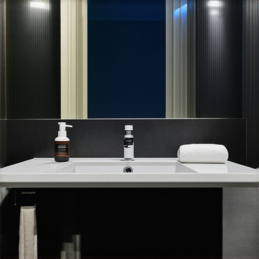 Bathroom with sensors monitoring tile and grout conditions