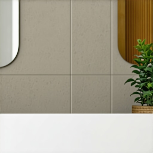 Recycled porcelain tiles and bio-based sealants in eco-friendly bathroom renovation