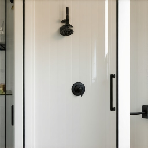 Modern bathroom with high-tech materials and durable design elements