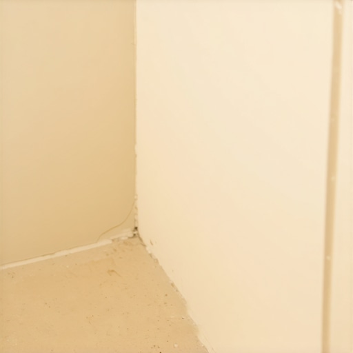 Close-up of liquid-applied waterproof sealant being applied to bathroom corner for superior waterproofing