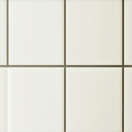 Close-up of bathroom tile with durable grout and sealant