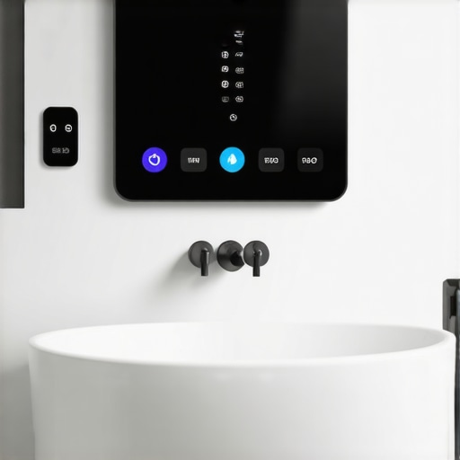 Smart bathroom with moisture sensors and innovative sealing systems