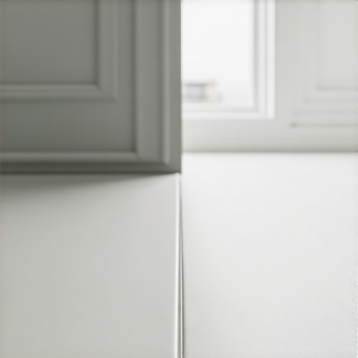 Close-up of durable hybrid grout and waterproof baseboards in a contemporary bathroom setting