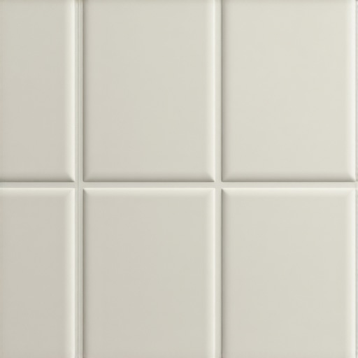Close-up view of bathroom tiles with nanotechnology-based self-cleaning coating.