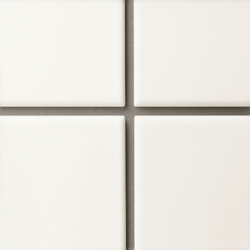 Close-up of self-healing grout with microcapsules in a modern bathroom setting