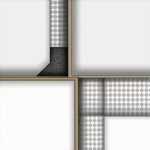 Adaptive Tile System Components for Structural Flexibility Diagram showing flexible adhesive layers and expansion joints to accommodate substrate movement in bathroom tiles