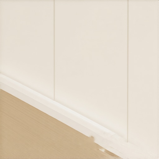 High-tech waterproof baseboard with sensors and nanocoatings in a sleek bathroom.