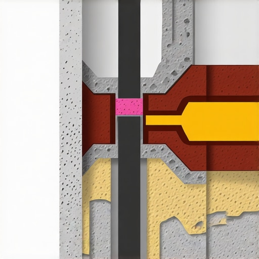 Diagram showing multiple waterproofing layers beneath bathroom tiles including membranes and vapor barriers