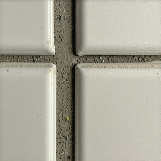 Illustration of nano-sealant penetrating grout for enhanced water resistance.