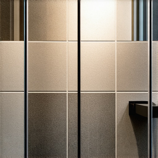A close-up of a bathroom wall showcasing durable self-healing grout that resists cracks and stains.