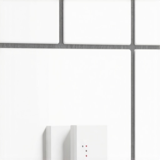 Embedded moisture sensors monitoring bathroom tile surface for longevity