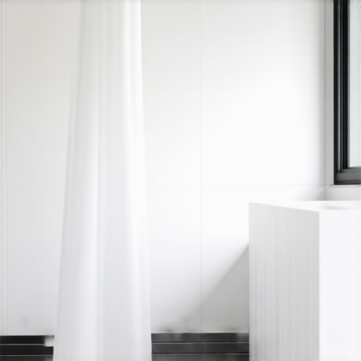 Bathroom featuring epoxy grout, metal baseboards, and recycled tiles