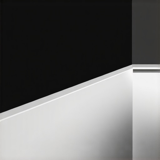Modern Interior Shadow Gap Baseboards Detailed view of sleek shadow gap baseboards showcasing perfect alignment and shadow line in a contemporary space