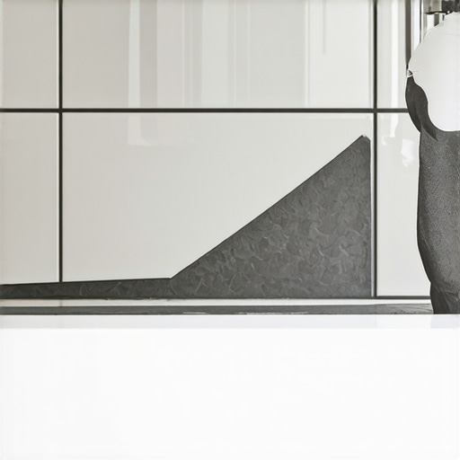 Applying waterproof membrane behind bathroom tiles for enhanced moisture resistance.