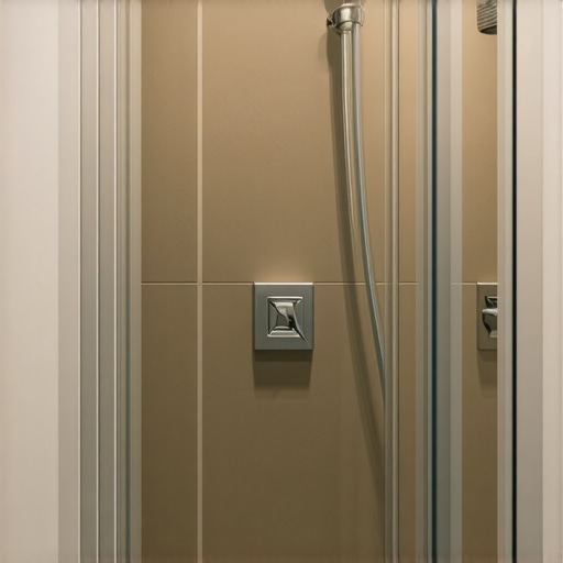 Close-up of nano-coating spray on bathroom tiles for waterproofing