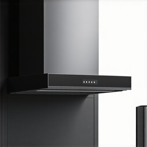 Modern bathroom with integrated ventilation and humidity sensors.