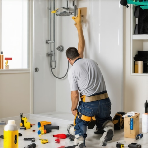How to Install Baseboards Over a Curved Shower Wall