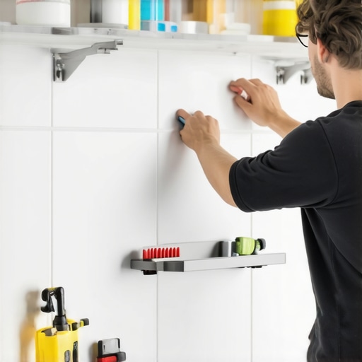 How to Install Floating Shelves Over Bathroom Tile Without Cracking It
