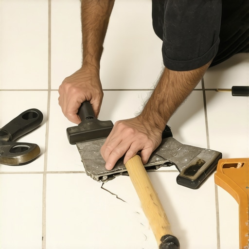 How to Replace a Single Cracked Tile in the Middle of the Floor