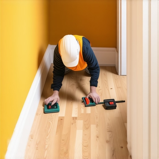 How to Scribe Baseboards to a Sloping Bathroom Floor