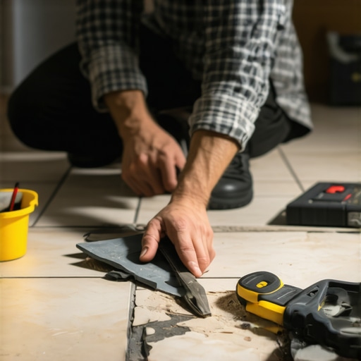How to fix a hollow sounding floor tile without lifting it