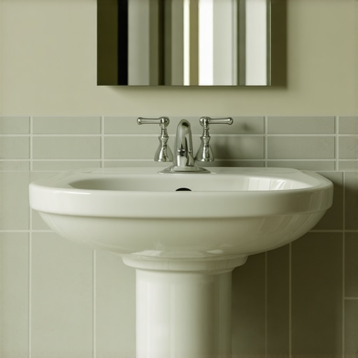 The Best Way to Tile Around a Bathroom Pedestal Sink