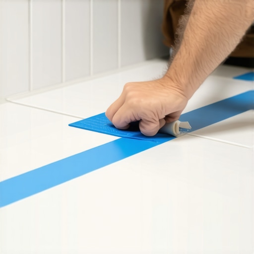 The Masking Tape Trick for Laser-Straight Grout Lines