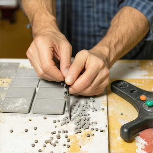 The Trick to Cutting Tiny Slivers of Tile for Edges