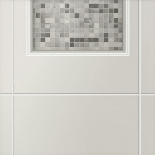 How to Hide the Raw Edge of a Cut Tile in a Shower Niche