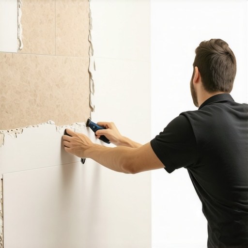 How to Install Large Format Tiles on a Small Bathroom Wall