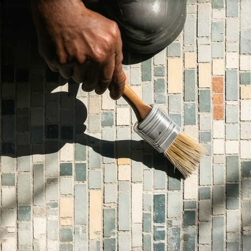 How to Seal Mosaic Tiles with Tiny Grout Lines