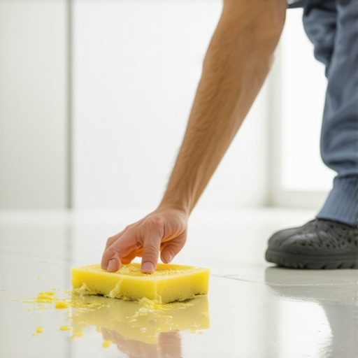 How to clean yellowing baseboards near the bathroom floor