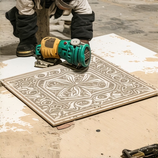 How to cut intricate shapes in floor tile using a jigsaw