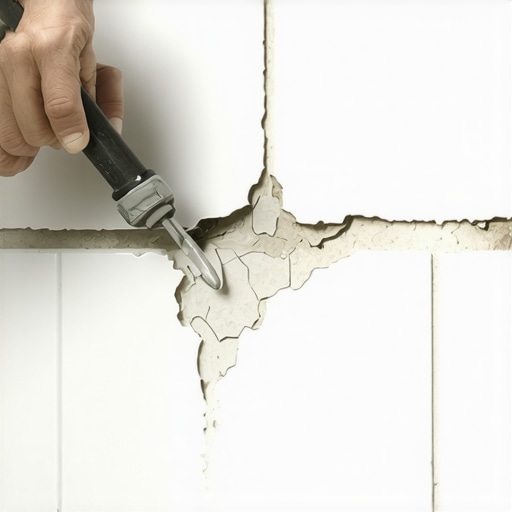 How to fix a cracked grout joint in the corner of the shower