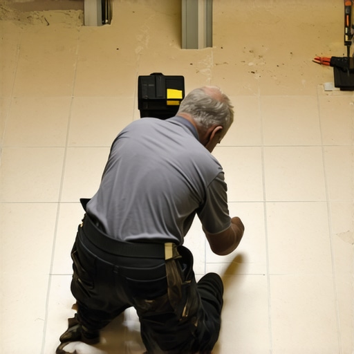 How to fix lippage on large format bathroom floor tiles