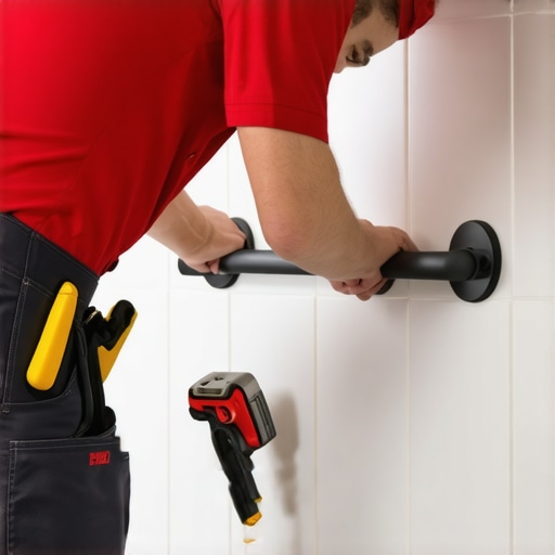 How to install a grab bar on a hollow tile wall