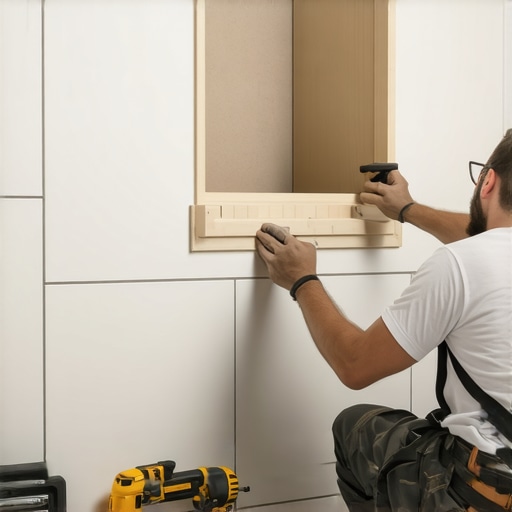How to install a recessed niche in an existing tile wall