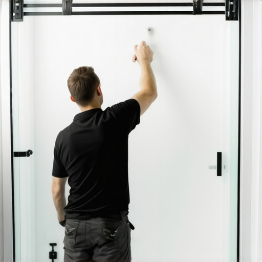 How to install a sliding glass door on a fiberglass shower
