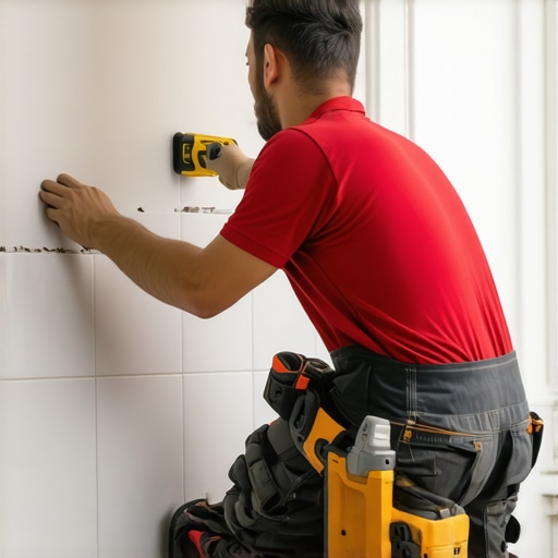 How to install baseboards on a tiled wall with no studs