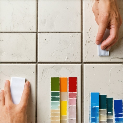 How to match grout colors when repairing old tile floors
