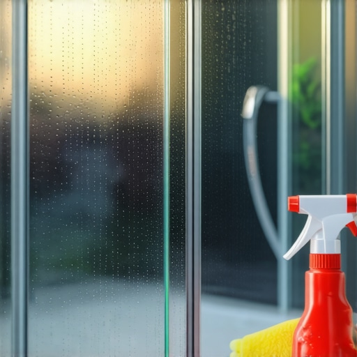 How to remove hard water stains from glass shower doors