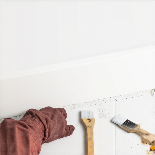How to repair a gouge in your bathroom baseboard