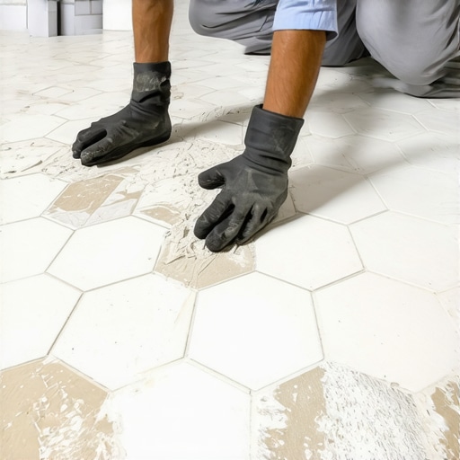 The Trick to Grouting Hexagon Tiles Without Leaving Voids