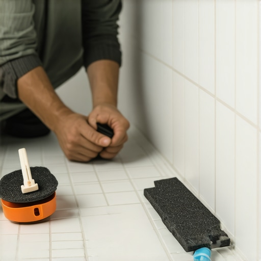 The Trick to Keeping Penny Tile Sheets Aligned During Install
