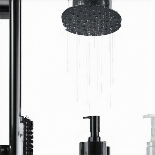 The best way to clean hard water from a matte black shower head