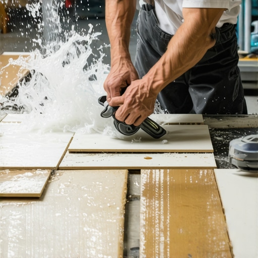 The best way to finish tile edges with a wet saw