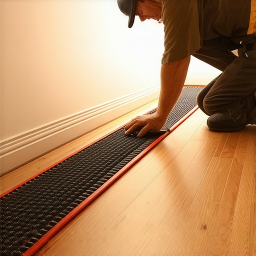 The best way to install baseboards over a radiant heat floor