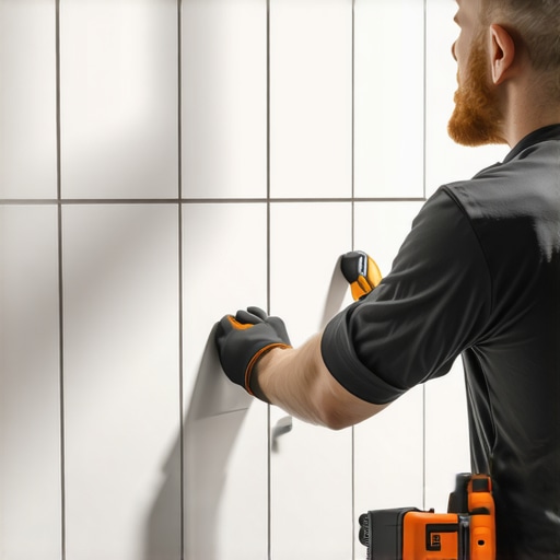 The best way to install large format tiles on a shower wall