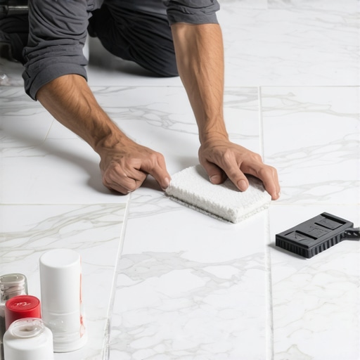 The best way to seal marble tiles before grouting